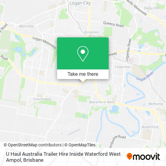 U Haul Australia Trailer Hire Inside Waterford West Ampol map