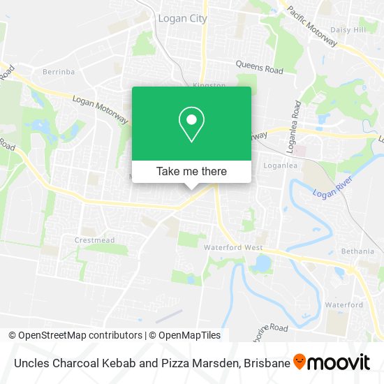 Uncles Charcoal Kebab and Pizza Marsden map