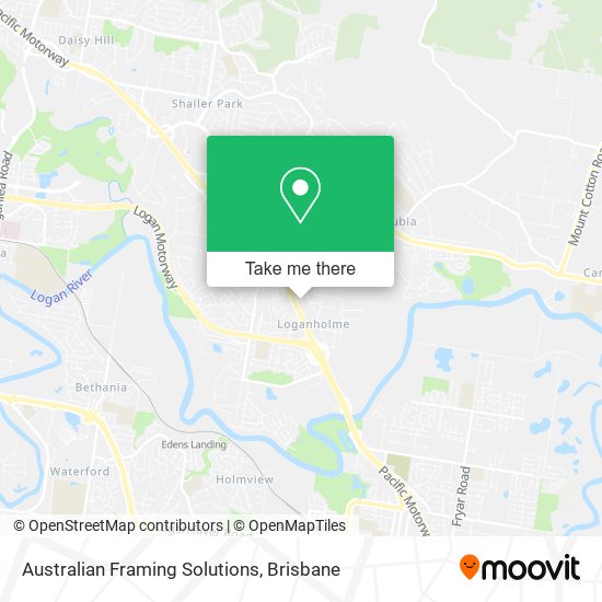 Australian Framing Solutions map