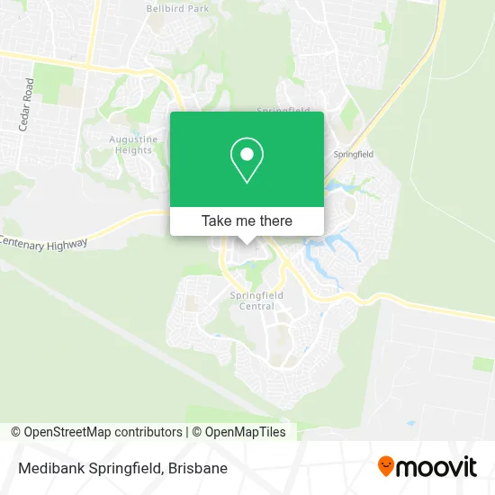 Mapa Medibank Springfield