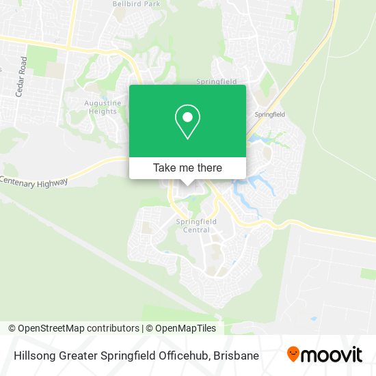 Hillsong Greater Springfield Officehub map