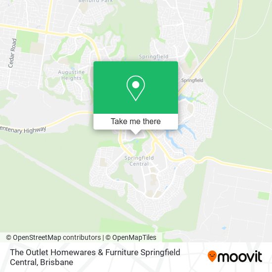 The Outlet Homewares & Furniture Springfield Central map