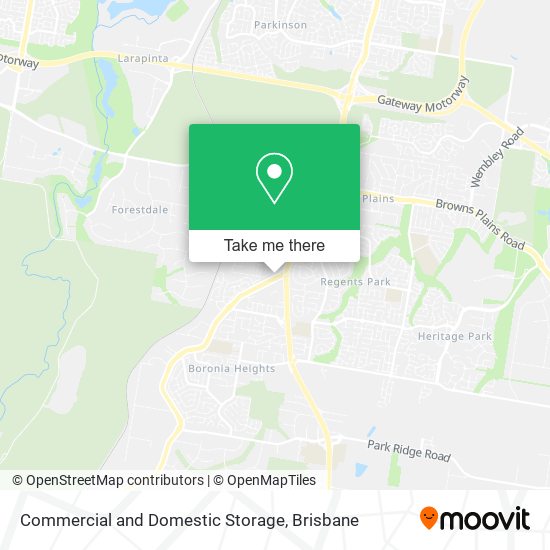 Commercial and Domestic Storage map