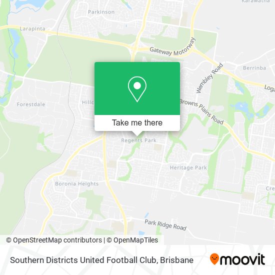 Southern Districts United Football Club map