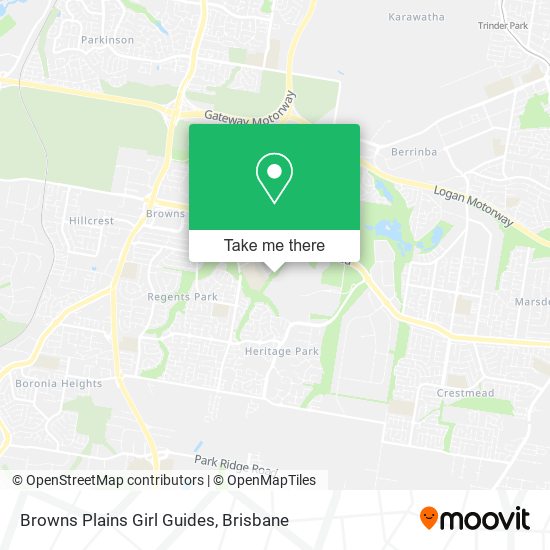 Browns Plains Girl Guides map