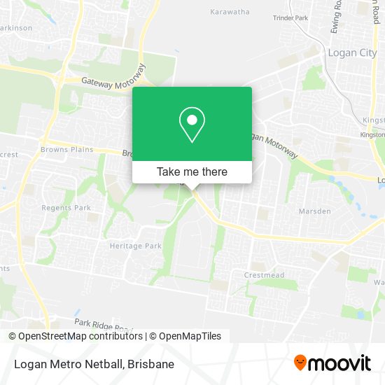 Logan Metro Netball map