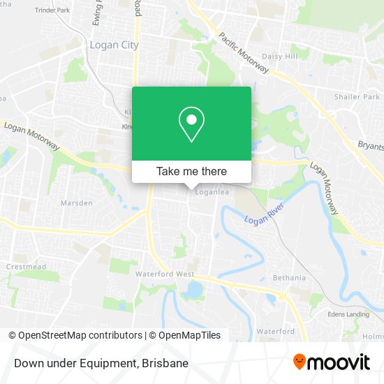 Down under Equipment map