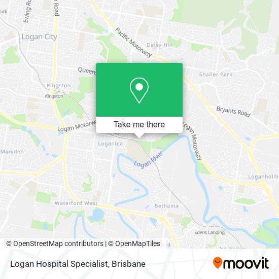 Logan Hospital Specialist map