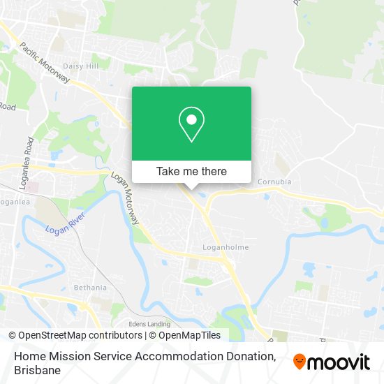 Home Mission Service Accommodation Donation map