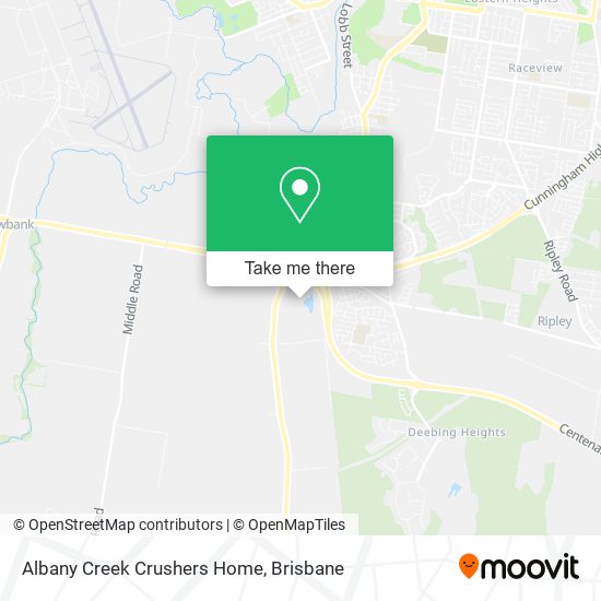 Albany Creek Crushers Home map