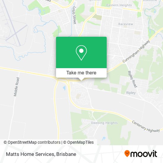 Matts Home Services map