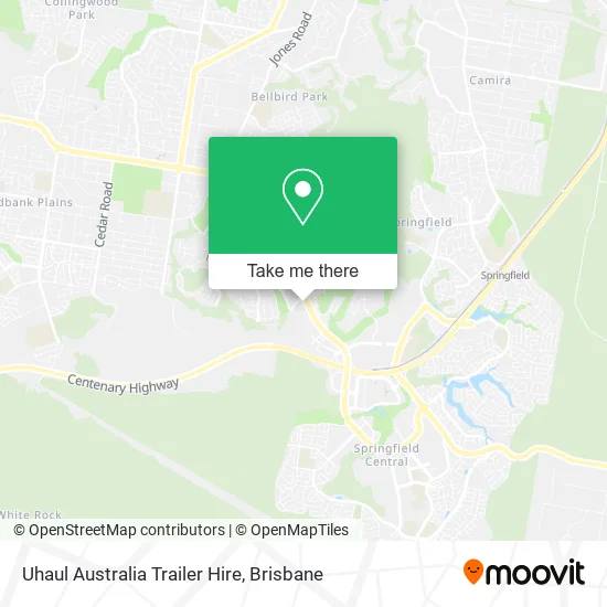 Uhaul Australia Trailer Hire map