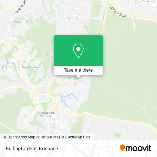 Burlington Hut map