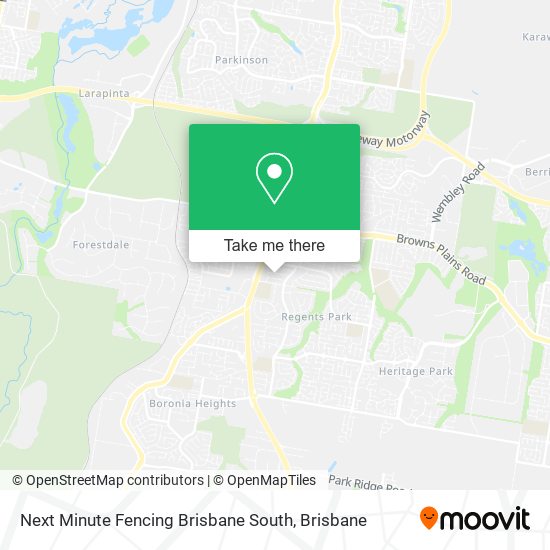 Next Minute Fencing Brisbane South map