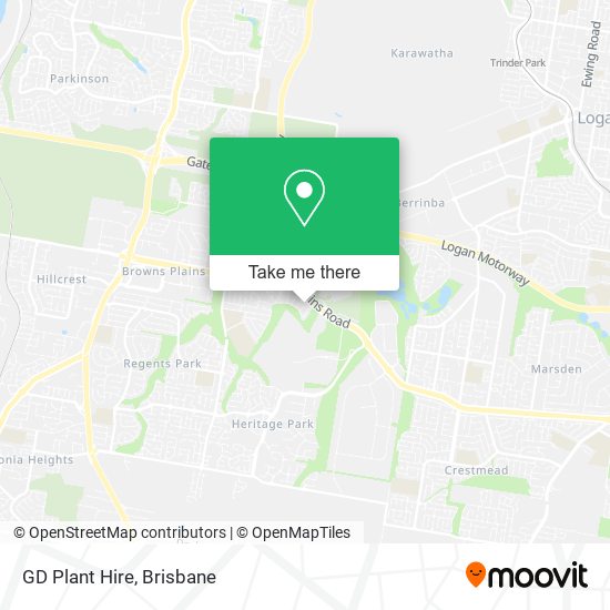 GD Plant Hire map