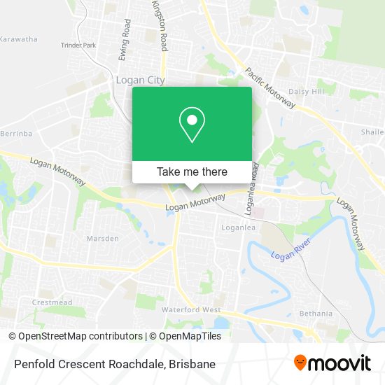 Penfold Crescent Roachdale map