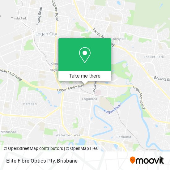 Elite Fibre Optics Pty map
