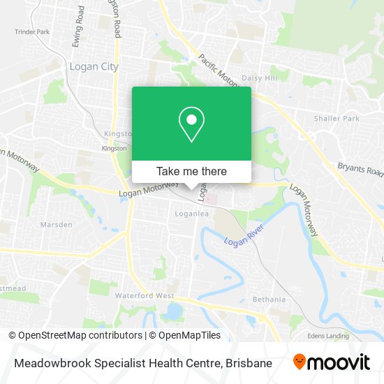 Meadowbrook Specialist Health Centre map