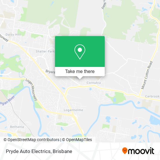 Pryde Auto Electrics map