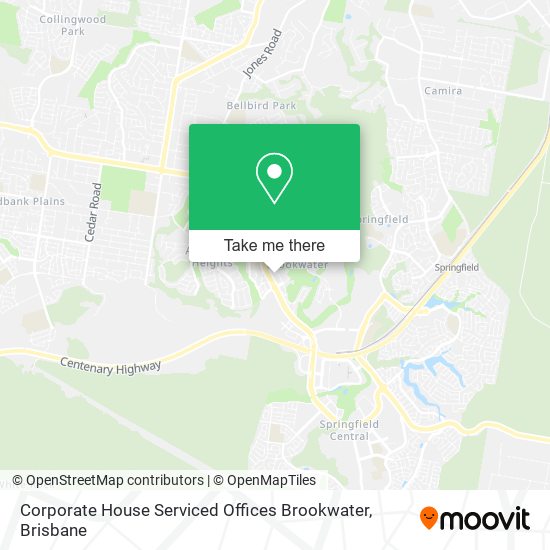 Corporate House Serviced Offices Brookwater map