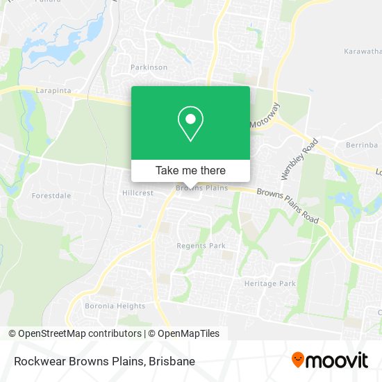 Mapa Rockwear Browns Plains
