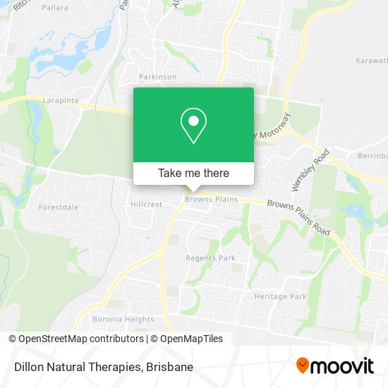 Dillon Natural Therapies map