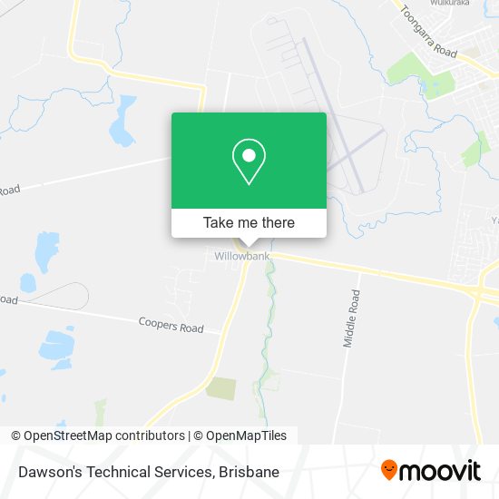 Dawson's Technical Services map