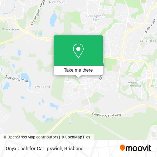 Onyx Cash for Car Ipswich map