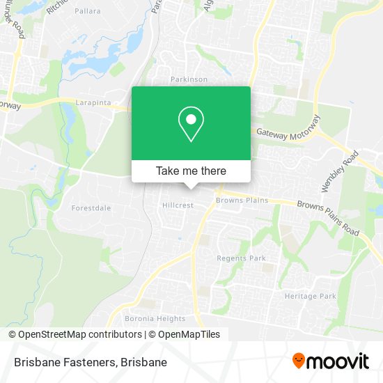 Brisbane Fasteners map