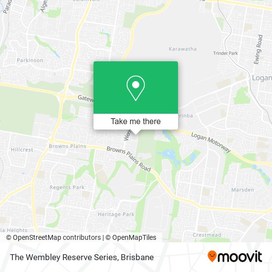 The Wembley Reserve Series map
