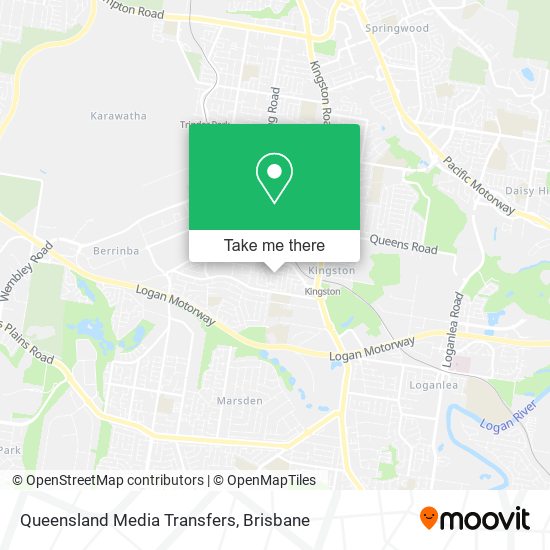 Queensland Media Transfers map