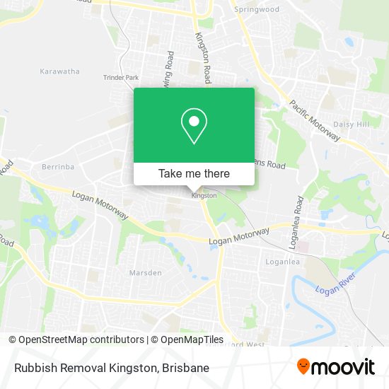 Rubbish Removal Kingston map