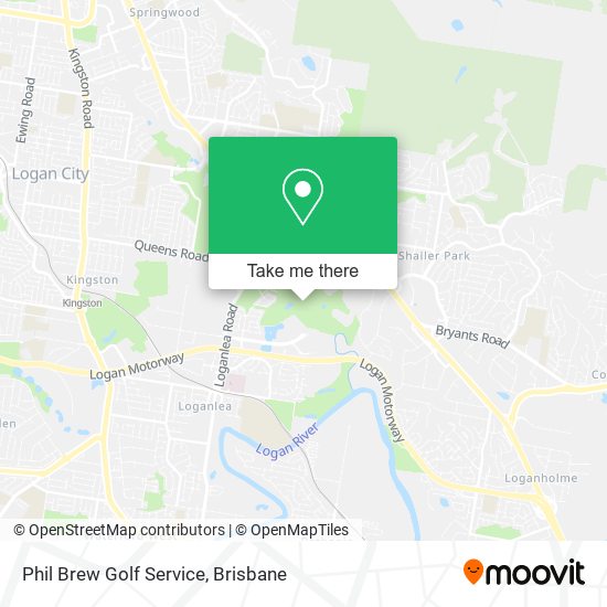 Phil Brew Golf Service map