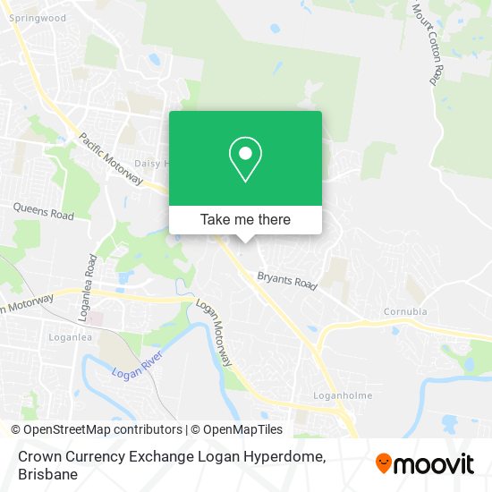 Crown Currency Exchange Logan Hyperdome map