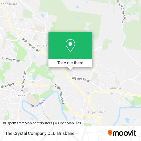 The Crystal Company QLD map