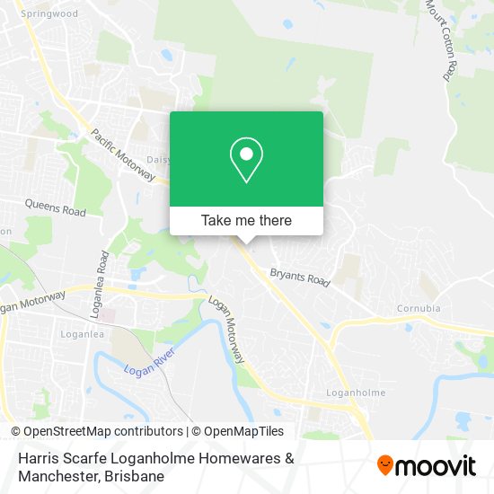 Harris Scarfe Loganholme Homewares & Manchester map