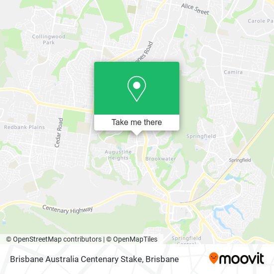 Brisbane Australia Centenary Stake map