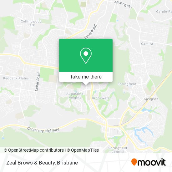 Zeal Brows & Beauty map