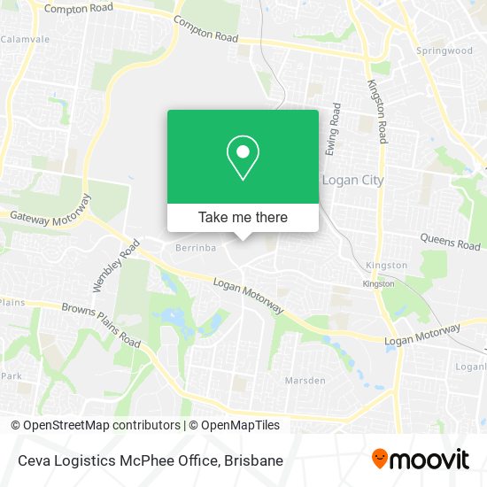 Ceva Logistics McPhee Office map