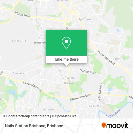 Nails Station Brisbane map