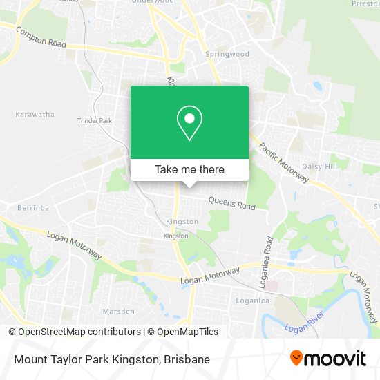 Mount Taylor Park Kingston map