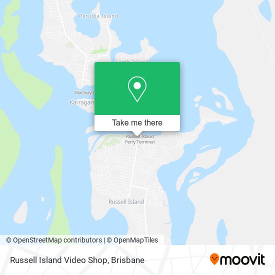 Russell Island Video Shop map