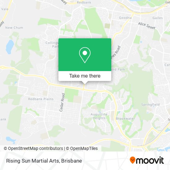 Rising Sun Martial Arts map