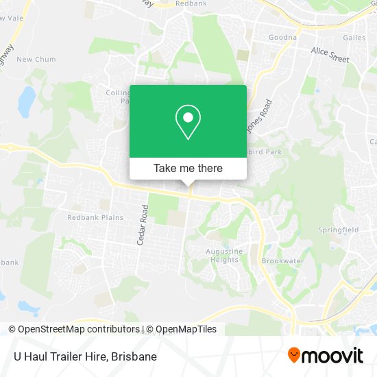 U Haul Trailer Hire map
