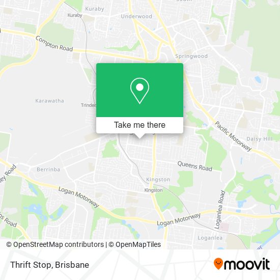 Thrift Stop map