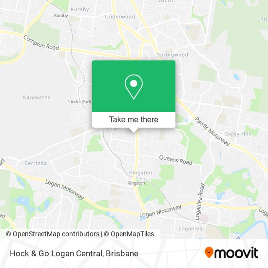 Hock & Go Logan Central map