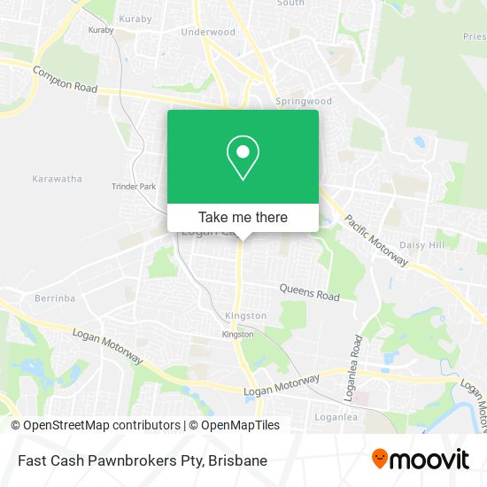 Fast Cash Pawnbrokers Pty map