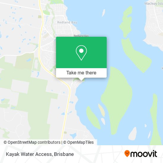 Kayak Water Access map
