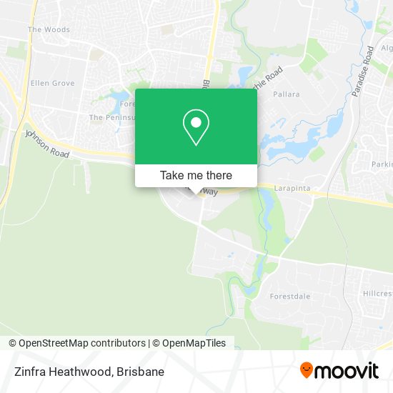 Zinfra Heathwood map