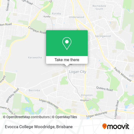Evocca College Woodridge map